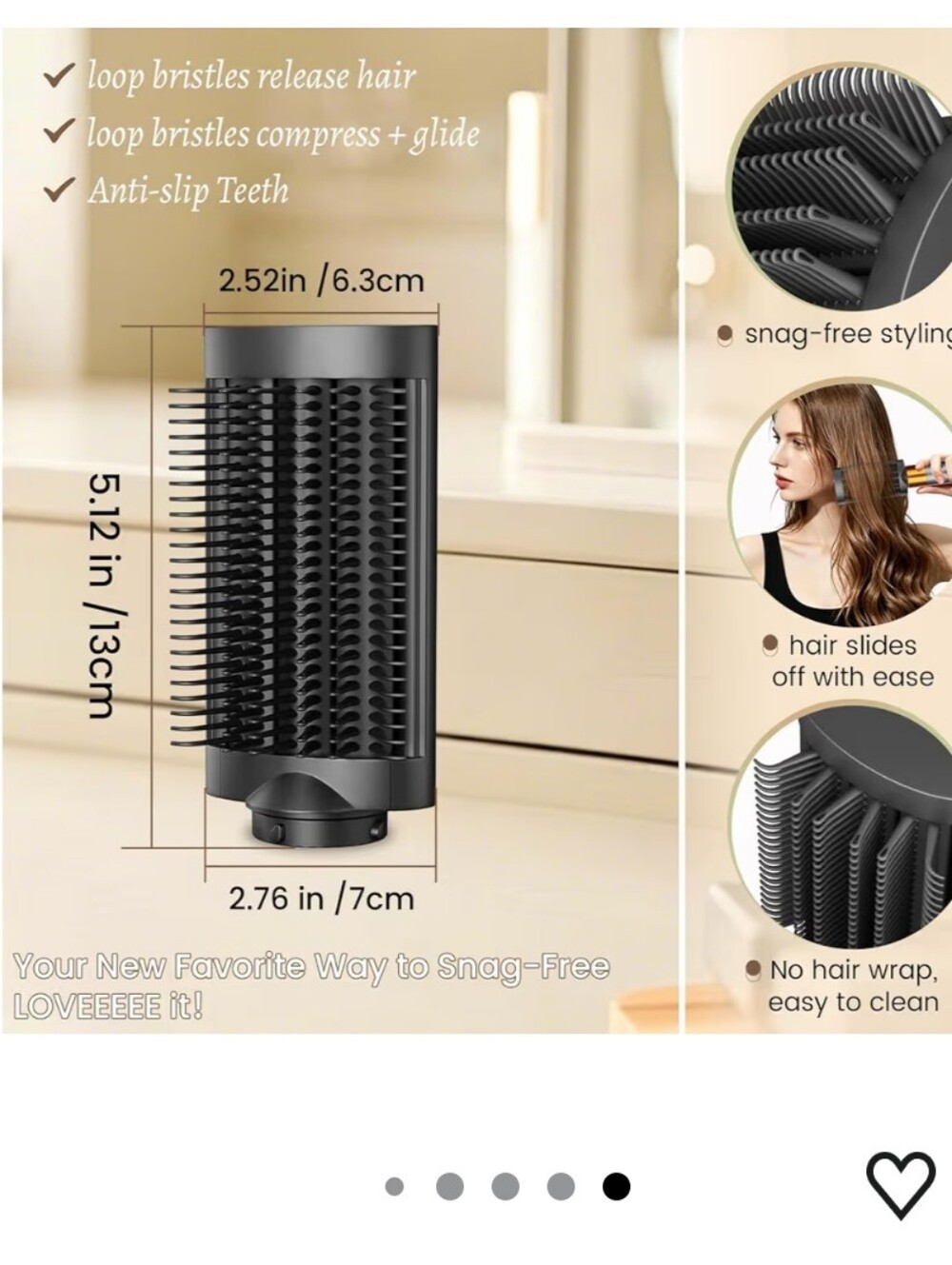Anti-snag Loop Brush Attachment for Dyson Airwrap - Picture 8 of 10